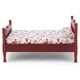thumbnail image 5 of Cama De Casa De Muñecas, Cama En Miniatura, Mano De Obra Exquisita Delicada Para Dormitorio, Sala De Estar, Niños Y Niñas ANGGREK Marrón, 5 of 8