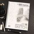 thumbnail image 3 of Bee Paper - Bee Inspired 9"x12" Sketching Paper Pad, 100 Sheets, Side Wire, 50lb. 74GSM, 3 of 7