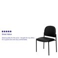 thumbnail image 4 of Flash Furniture Comfort Black Vinyl Stackable Steel Side Reception Chair, 4 of 5
