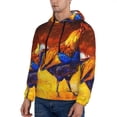 thumbnail image 2 of Bingfone Colorful Rooster Men'S Drawstring Hoodie Long Sleeve Pocket Sweatshirts-X-Large, 2 of 9