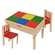 O'Kids Premium 6-in-1 Multi-Function Flip Top Table and Chairs Set