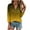 Yellow-5, variant on ChaoHeng Women Tops Summer Plus Size Summer Tops Short Sleeve T Shirts for Women Women's Tops Fashion Solid Button Shirt Female V-Neck Loose T-Shirt Blouse