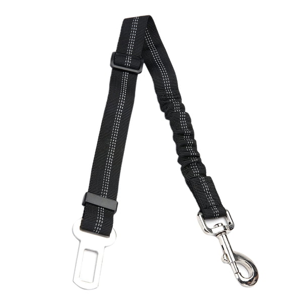 Correa de nylon Ajustable para Perros y gatos Sunnimix Cinturón de seguridad para coche color negro