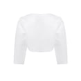 thumbnail image 2 of iiniim Girls Long Sleeve Flower Adorned Bolero Shrug Wedding Flower Girls First Communion Cardigan, 2 of 7