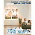 thumbnail image 5 of 12000 BTU Mini Split Air Conditioner & Heat Pump - 19 SEER Inverter - Ultra-Quiet 42dB - 3-in-1 Cooling, Heating & Dehumidifying - Wall Mounted - Cools & Heats up to 750 Sq.Ft - 115V, 5 of 36