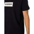thumbnail image 4 of Napapijri Box Logo Relaxed T-Shirt, Black, 4 of 5