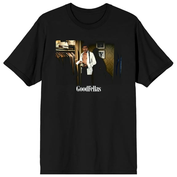 Men's Black Godfather T-shirt, Jimmy Conway-M