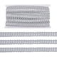 thumbnail image 1 of Cinta trenzada de poliéster de 15 yardas y 20 mm con borde plateado, trenza tejida ondulada, adorno de cinta ricrac, decoración de borde trenzado para costura nupcial, 1 of 5