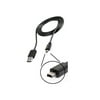USB charge and data sync plug jack connector cable charger for home or travel & via power ports/car/wall/battery accessories designed for mini-USB devices