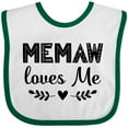 thumbnail image 3 of Inktastic My Memaw Loves Me Boys or Girls Baby Bib, 3 of 4