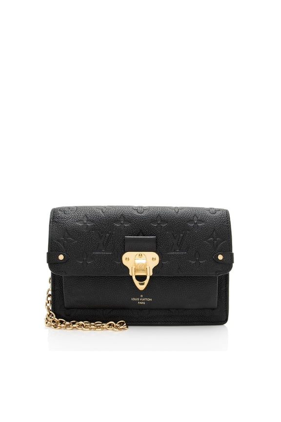 Pre-Owned Louis Vuitton Monogram Empreinte Vavin Chain Wallet