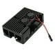 thumbnail image 4 of Estuche para Raspberry Pi 4 con carcasa de refrigeración de metal, carcasa protectora de aleación de aluminio con 2 ventiladores., 4 of 14