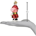 thumbnail image 5 of Old World Christmas Blown Glass Ornament for Christmas Tree, Peppa Pig With Snowball, 5 of 5