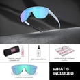 thumbnail image 3 of Oakley OO9248 Corridor Rectangle Shaped Non-Polarized Sunglasses for Men - Includes Official Eyewear Kit - Matte Stonewash Frame with Prizm Sapphire Lens, 3 of 7