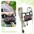 thumbnail image 3 of COEQINE Pink Cherry Blossoms Wheelchair Armrest Side Hanging Storage Bag for Adults Drive Wheelchair Bags to Hang on Back Wheelchair Side Bag Armrest Pouch Small Wheelchair Bags for Back of Chair, 3 of 7