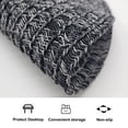 thumbnail image 4 of Furrygo Black Placemats Set of 4, Washable Woven Vinyl Round Place Mats for Kitchen Dinner Table, Anti-Slip Heat Resistant PVC Table Mats,Easy to Clean, 4 of 8