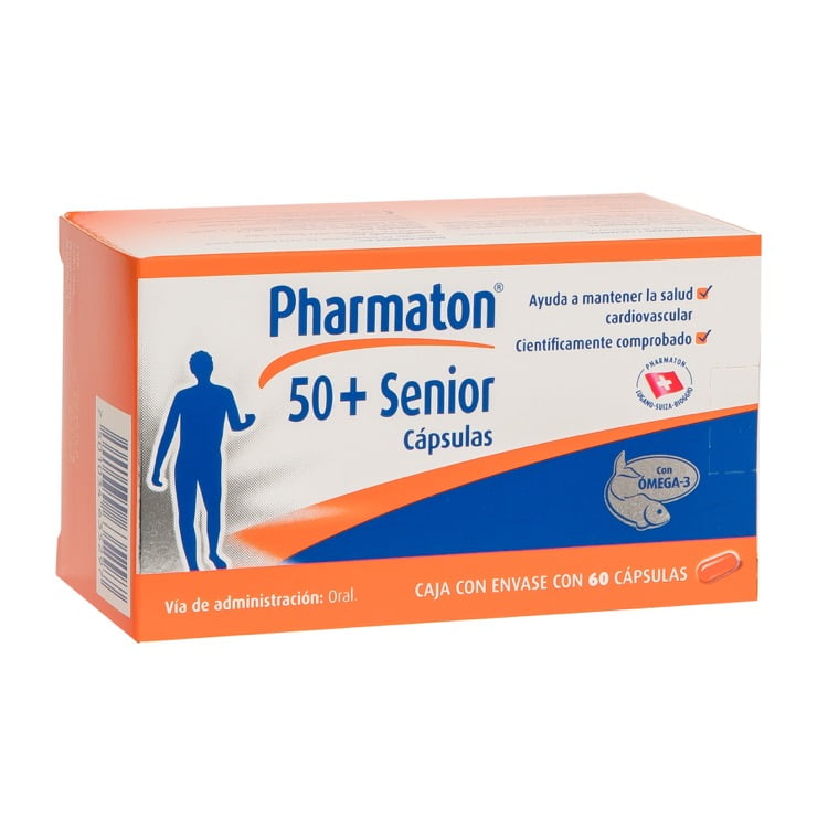 Pharmaton 50+Senior Con Envase Con 60 Cápsulas Pharmaton CREMA