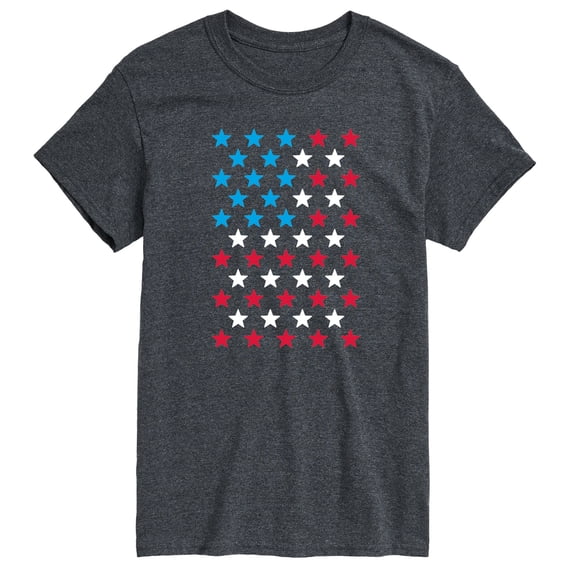 Instant Message - USA Flag Stars - Men's Short Sleeve Graphic T-Shirt