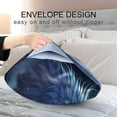 thumbnail image 7 of GZHJMY Satin Pillowcase for Hair and Skin Breathable Slip-Cool, Wrinkle-Resistant Soft and Smooth 20x40In Single Side Envelope Opening Without Zipper Blue Wolf Cloud, 7 of 7