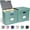 Green, variant on 2 Pack Hanging File Folder Box with Lid, Durable Letter Size Filing Storage Box, Sturdy File Holder with Cardboard Support PVC Rails for Office Home Organizer, Black