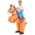 thumbnail image 4 of Disfraces inflables de pato, vaquero, caballo, mascota de Anime, juego de rol de lujo, fiesta de Halloween, disfraces de Cosplay, trajes de vestido para adultos, 4 of 4