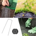 thumbnail image 3 of Estacas de acero galvanizado para jardín, diseño de extremo afilado para una penetración sin esfuerzo, grapas multiusos para jardinería adecuadas para jardines en contenedores y proyectos al aire, 3 of 5