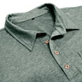 thumbnail image 6 of Men's Casual Polo Shirts Classic Short Sleeve Button Tees Basic Golf Shirt Cotton Top with Pocket, 6 of 9