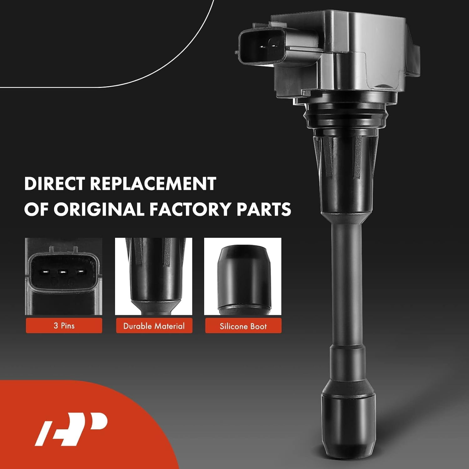 A-Premium Ignition Coils And Spark Plugs Set, Set of 4