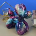 thumbnail image 3 of Escultura moderna de perro con globo, colecciones de de , adorno de decoración de , decoración nórdica para dormitorio, Ladrillos azules Hugo Escultura decorativa, 3 of 10