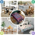 thumbnail image 5 of Colorful Tie Dye Pattern Rectangle Tablecloth 60"x120",Waterproof Polyester Rectangle Table Cloth, Wipeable Spillproof Polyester Tablecloth for Dining, Camping, Indoor and Outdoor, 5 of 6