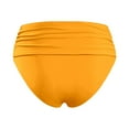 thumbnail image 5 of HOWPAY Bikini Bottoms Women High Waisted Tummy Control Basic Swim Briefs Full Coverage Causal Solid Color Beach Pool Bathing Suit Bottoms Orange S, 5 of 5