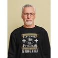 thumbnail image 2 of Love Being A Physician Dad Sweatshirt Men -Image by Shutterstock, Male 5X-Large, 2 of 4