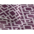 thumbnail image 3 of Ambesonne Abstract Quilted Bedspread Set 3 Pcs, Squares Pattern Winery Art, King, Purple Lilac, 3 of 4