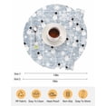 thumbnail image 6 of 15 Inch Round Placemats Set of 6, Blue Christmas Non Slip Heat Insulation PP Table Mats, Xmas Snowflake Snowman Washable Place Mats for Kitchen Dining Party Table Decor, 6 of 7