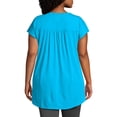 thumbnail image 3 of Just My Size Women's Plus Size Slub Crochet Bib Tunic, 3 of 6