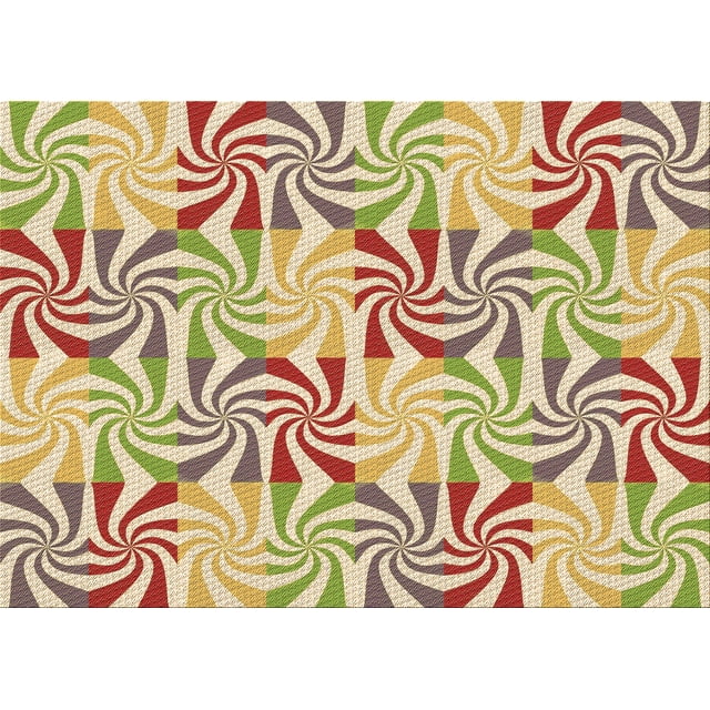 Ahgly Company Tapis d'Intérieur Lavables en Machine, Rectangles Transitionnel, Or Brun, 2' x 3'