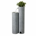 thumbnail image 4 of Round 3 Tier Metal Fountain with Planter and LED Lights - Outdoor, 4 of 5