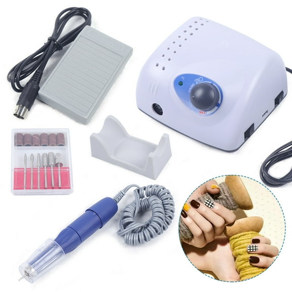 Miumaeov 35000RPM Electric Nail Drill Machine Pedicure Nail File Drill Micro Motor 65W
