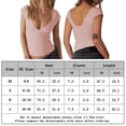 thumbnail image 2 of Blusas Cortas Camiseta casual para mujer, camiseta de moda con cuello en V, camiseta de viaje para ir de compras (rosa XL) Kuymtek para Mujer Rosa T M, 2 of 7