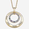 Personalized Birthstone And Diamond Acce