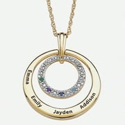 Personalized Birthstone And Diamond Acce