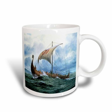 

3dRose Viking Ship.jpg - Ceramic Mug 15-ounce