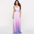 thumbnail image 1 of Más formas de usar más vestidos degradados con tiras sexys con espalda cruzada, 1 of 5