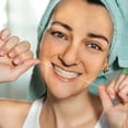 thumbnail image 3 of Natural floss – 3 rolls of natural corn fiber floss, suitable for sensitive gums, vegan floss, mint flavor, soft, plastic-free oral care for adults and children, 3 of 4