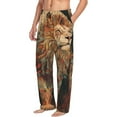 thumbnail image 5 of Cauagu Majestic Cosmic Lion Mens Pajama Pants Sleep & Lounge Pants,PJ Bottoms with Pockets-Large, 5 of 7