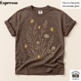 thumbnail image 4 of Firefly and Wildflower Graphic T-Shirt, Cottagecore Lightning Bug Tee, Botanical Garden Nature Lover Shirt, Boho Floral Gift for Women, 4 of 7