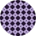 thumbnail image 1 of Ahgly Company Indoor Round Patterned Bright Lilac Purple Area Rugs, 6' Round, 1 of 1