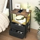 thumbnail image 4 of Mesa Auxiliar de 3 Niveles con Estante de Almacenamiento, Marron FurnitureR HONOURABLE VINTAGE, 4 of 8