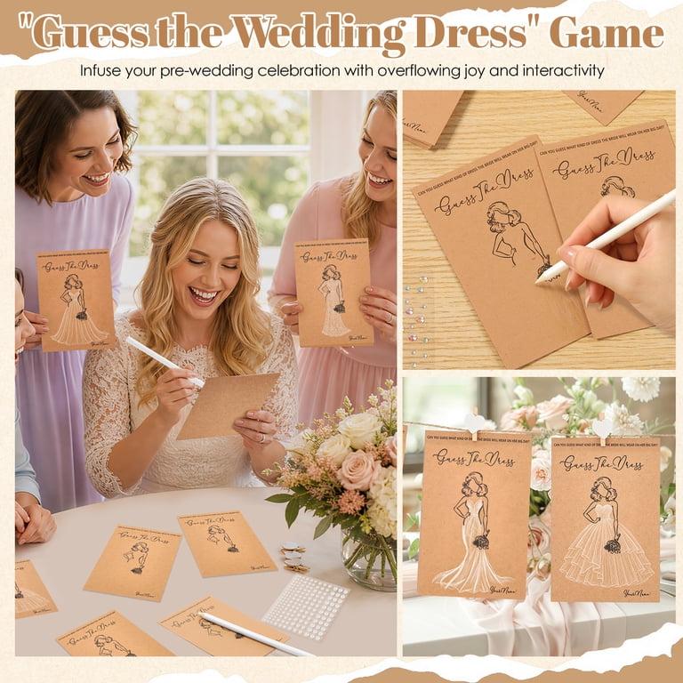 wedding dress bridal shower game Bridal Shower Idea: Guess the Dress!, Looking for a fun game to play at your bridal shower? We love this idea from bride-to-be @akessla! Each guest can sketch their dream dress