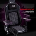 thumbnail image 3 of Silla Gamer BALAM RUSH ULTIMATE MAX U3 Ergonomica Reclinable 135° 150Kg Reposabrazos 4D Cojín Lumbar + Cojín Cervical Piston Clase 4 Negro BR-940511, 3 of 6